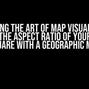 Mastering the Art of Map Visualization: Setting the Aspect Ratio of your Plot to Square with a Geographic Map