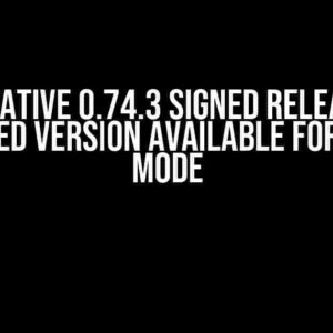 REACT NATIVE 0.74.3 Signed Release APK: No cached version available for offline mode